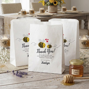 Sachets En Papier Elle a trouvé son miel Récent thème de fête de mar