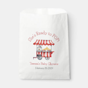 Sachets En Papier Elle est prête à éclater !  Baby Shower Popcorn