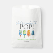 Sachets En Papier Elle est prête à pop ! Baby shower Popsicle (Devant)