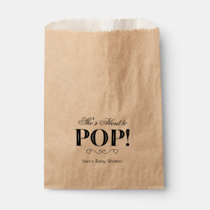 Sachets En Papier Elle est sur le point d'envoyer des Baby showers f