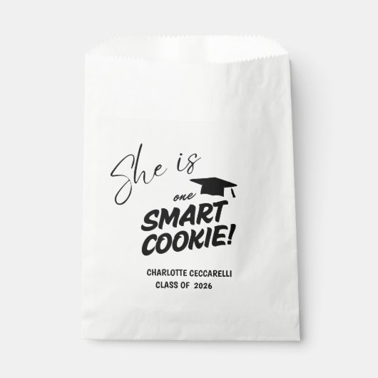 Sachets En Papier ELLE est Une Diplômée Très Intelligente  (Devant)