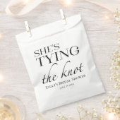 Sachets En Papier Elle noue le noeud | Fête des mariées minimale (Coupé)