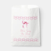 Sachets En Papier Elle Noue Le Nœud Rose Bow Shower Nuptial (Devant)