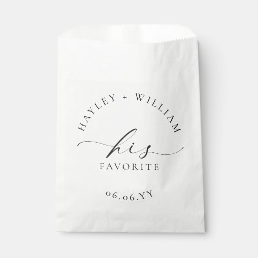 Sachets En Papier Ellesmere Son Favori (Devant)