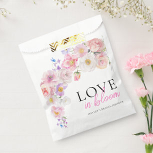 Sachets En Papier Eloise Rose Florale Amour En Fleur Mariage