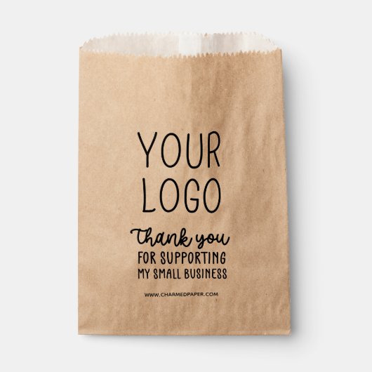 Sachets En Papier Emballage de produits Logo Petite entreprise (Devant)