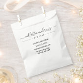 Sachets En Papier Emballage d'entreprise d'embarcation blanche noire (Coupé)