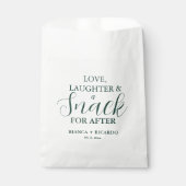 Sachets En Papier Emerald Love rire Mariage Candy cookies Donut (Devant)