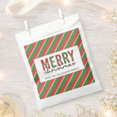 Sachets En Papier Empreinte de léopard de Noël moderne Red Green Str (Coupé)