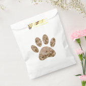 Sachets En Papier Empreinte de patte en détresse de Camo Dog du dése (Scellé)