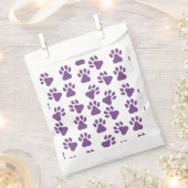 Sachets En Papier Empreintes violettes (Coupé)
