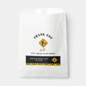 Sachets En Papier En construction Minimaliste Anniversaire modifiabl (Devant)