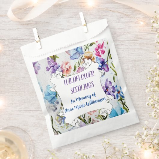 Sachets En Papier En mémoire de (Coupé)