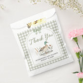 Sachets En Papier en vichy Sage Green Mallard Duck Baby shower (Scellé)