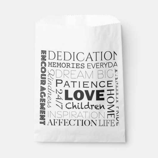 Sachets En Papier Encourager le collage de mots (Devant)