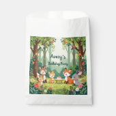 Sachets En Papier Enfant animal de bois mignon anniversaire (Devant)