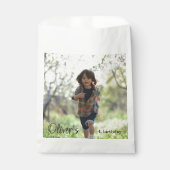 Sachets En Papier Enfant d'anniversaire photo personnalisé (Devant)
