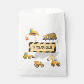 Sachets En Papier Enfants construction mignonne Anniversaire (Devant)