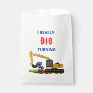 Sachets En Papier Enfants Je Creuse Vraiment Tourner 3 Excavateur