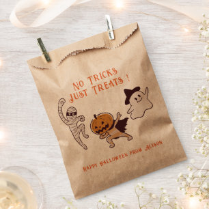 Sachets En Papier Enfants mignonne Halloween Trick ou Treat Merci