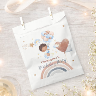 Sachets En Papier Enfants mignons Balloon garçons afro-américains An