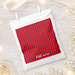 Sachets En Papier Enfants mignons Red Ladybug Polka dot party Motif