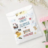 Sachets En Papier Enfants pirate fête anniversaire Merci Favoriser (Scellé)