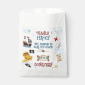 Sachets En Papier Enfants pirate fête anniversaire Merci Favoriser (Devant)