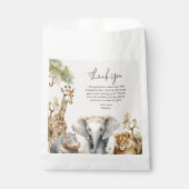 Sachets En Papier Enfants Wild Animal Photo Anniversaire (Devant)