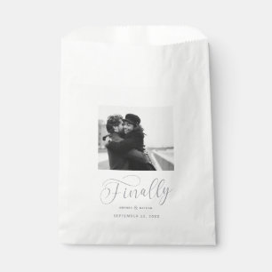 Sachets En Papier Enfin photo minimaliste Mariage Enregistrer la dat