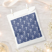 Sachets En Papier Énigme point d'interrogation puzzle bleu (Coupé)