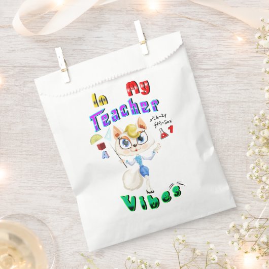Sachets En Papier Enseignant (Coupé)