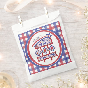 Sachets En Papier Enseigne de marquise rétro USA 250e anniversaire 1