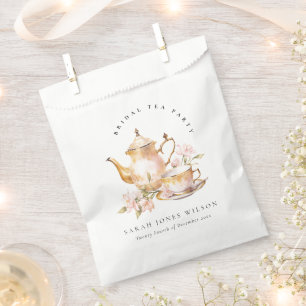 Sachets En Papier Ensemble de thé floral or rose Service à thé pour 