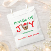 Sachets En Papier Ensemble du Baby shower de Noël de la joie (Coupé)