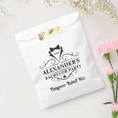 Sachets En Papier Enterrement de vie de garçon cravate noire gueule (Scellé)