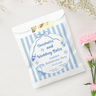 Sachets En Papier Enterrement de vie de jeune fille Coquillages et C