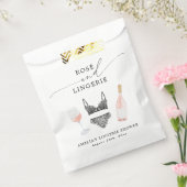 Sachets En Papier Enterrement de vie de jeune fille rosé et lingerie (Scellé)