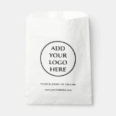 Sachets En Papier Entreprise Commerciale Logotype Professionnel D'en (Devant)