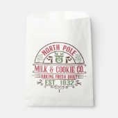 Sachets En Papier Entreprise de biscuits au lait de Noël Favoriser S (Devant)