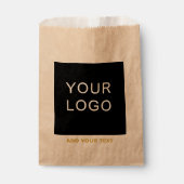 Sachets En Papier Entreprise personnalisable Ajouter un logo Moderne (Devant)