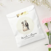 Sachets En Papier Épouse de squelette de dessin + Mariage géant (Scellé)