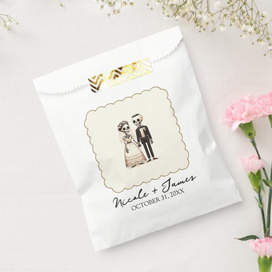 Sachets En Papier Épouse de squelette de dessin + Mariage géant (Scellé)