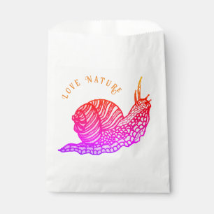 Sachets En Papier Escargot dans le style graphique