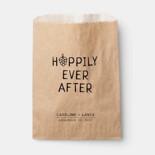Sachets En Papier Espérons Jamais Après La Bière Co-Ed Wedding showe