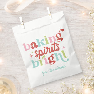 Sachets En Papier Esprit de Noël lumineux et rétro pastel pour la pâ
