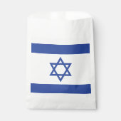 Sachets En Papier Etat d'Israël Drapeau, Étoile de David Juifs (Devant)