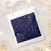 Sachets En Papier étoile de lune céleste constellation bleue (Coupé)