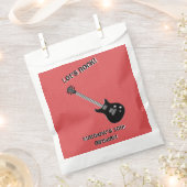 Sachets En Papier Étoile rock guitare (Coupé)