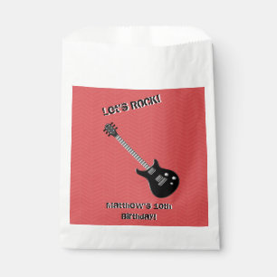 Sachets En Papier Étoile rock guitare